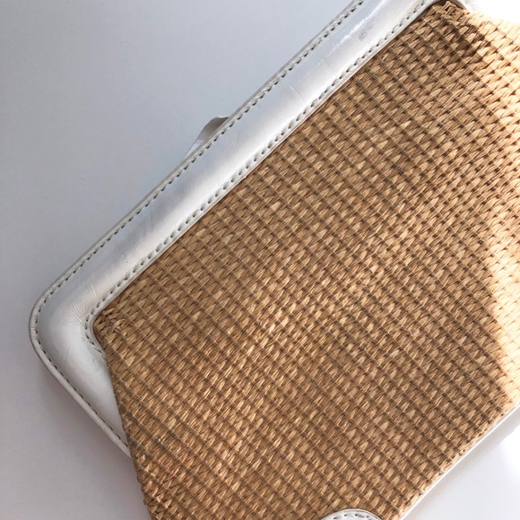 J. Crew Handbags - J. Crew Straw Clutch Bag